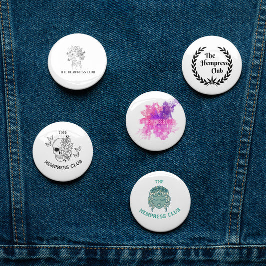 Set of pin buttons