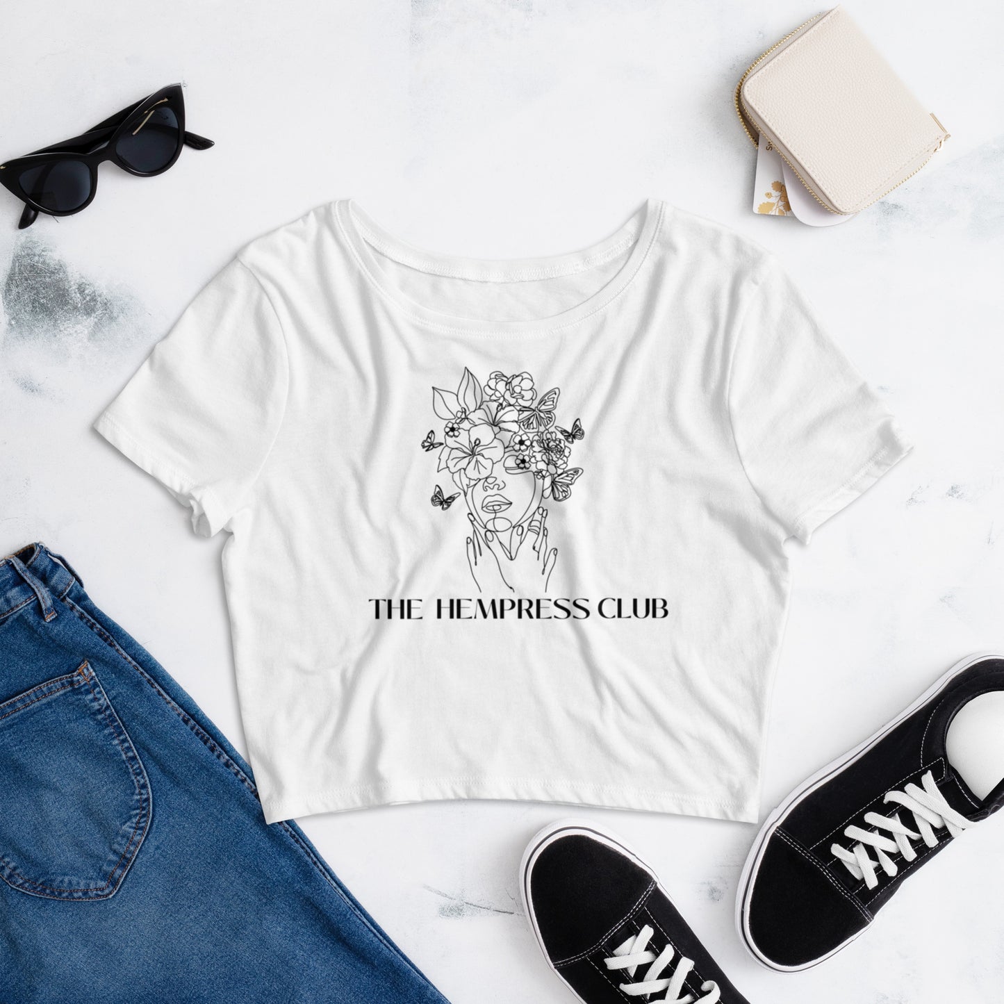 Flower Hempress Crop Tee